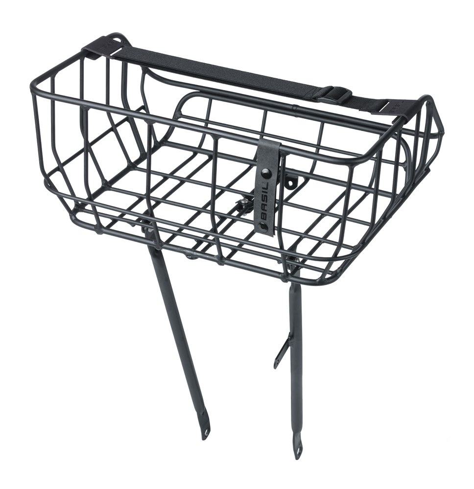 Bagażnik przedni BASIL PORTLAND BICYCLE FRONT BASKET,26 -28 , 25 litrów/10kg, matt black (NEW)