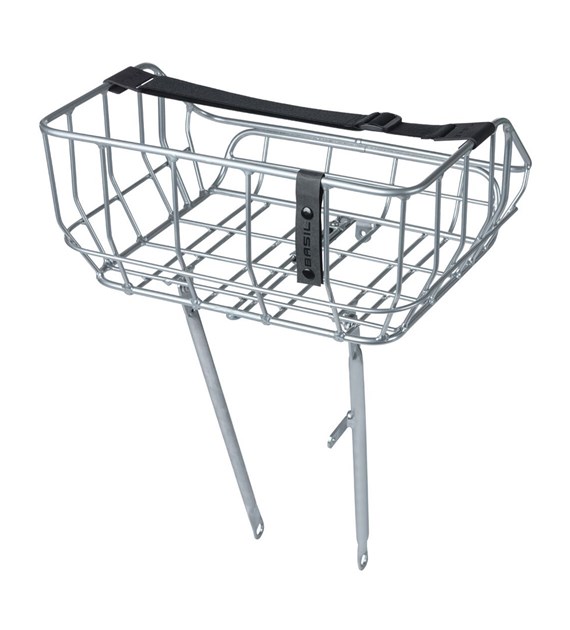 Bagażnik przedni BASIL PORTLAND BICYCLE FRONT BASKET,26 -28 , 25 litrów/10kg, chrome (NEW)