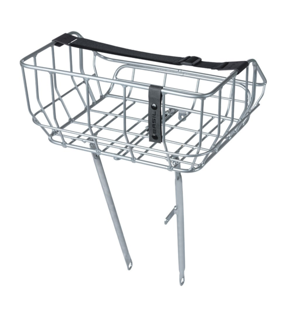 Bagażnik przedni BASIL PORTLAND BICYCLE FRONT BASKET,26 -28 , 25 litrów/10kg, chrome (NEW)