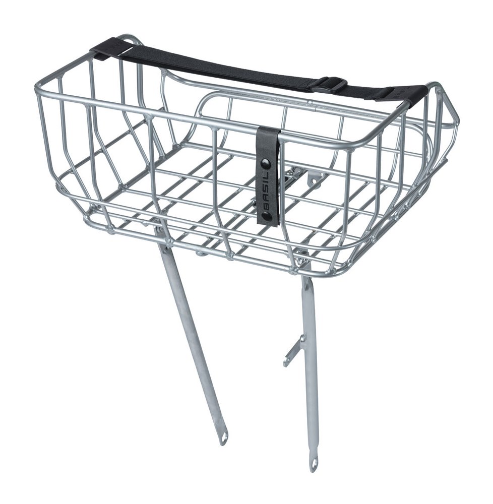 Bagażnik przedni BASIL PORTLAND BICYCLE FRONT BASKET,26 -28 , 25 litrów/10kg, chrome (NEW)