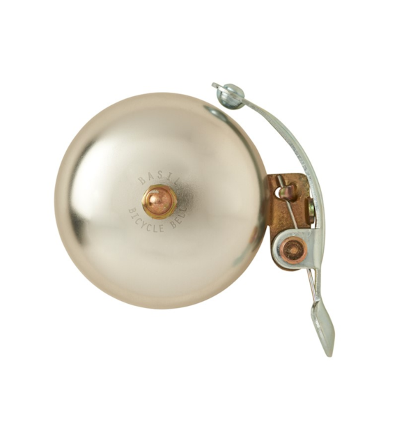 Dzwonek rowerowy BASIL PORTLAND BELL BRASS 55mm, klasyczny, alu natural (NEW)