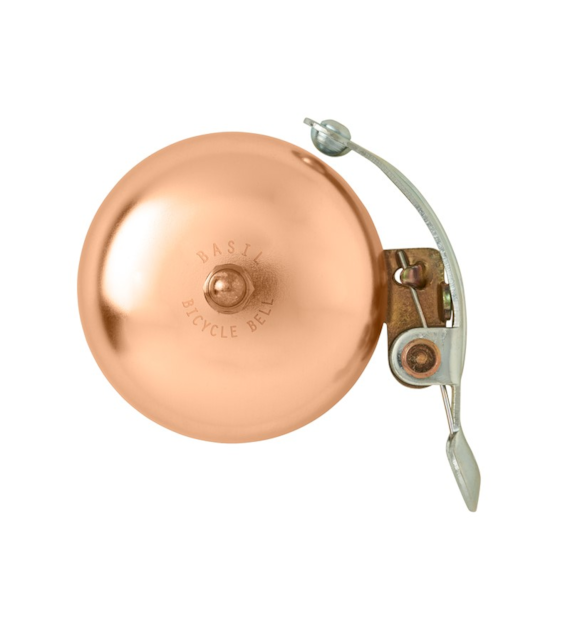 Dzwonek rowerowy BASIL PORTLAND BELL BRASS 55mm, klasyczny, alu rosel (NEW)