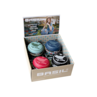 Dzwonek rowerowy BASIL BIG BELL BOHEME 80mm, mix kolorów pudełko 4szt (WYPRZEDAŻ -50%)