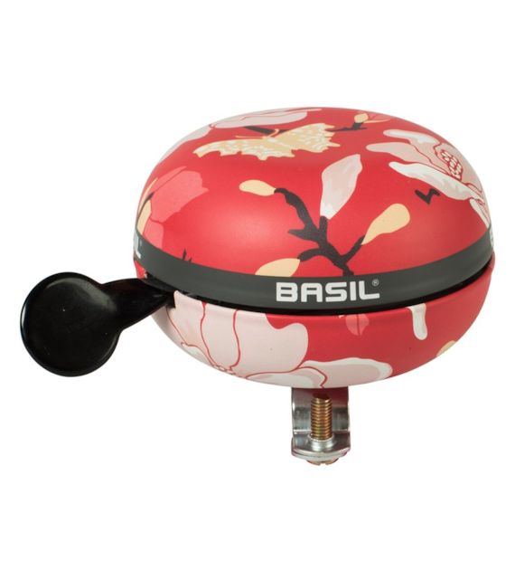 Dzwonek rowerowy BASIL BIG BELL MAGNOLIA 80mm, poppy red (WYPRZEDAŻ -50%)