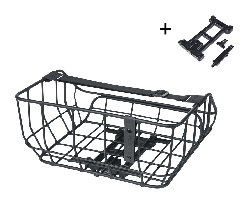Kosz na tylny bagażnik BASIL PORTLAND BICYCLE REAR BASKET MIK 25L, MIK System (ready to go) matt black (NEW)