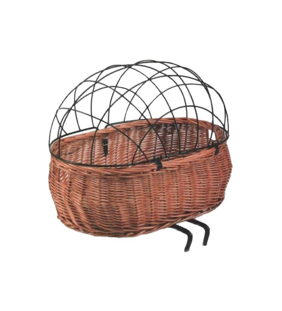 Kosz na kierownicę BASIL PLUTO FRONT BASKET dla zwierząt, poduszka, wiklinowy natural (bez osłony, bez mocowania) (NEW)