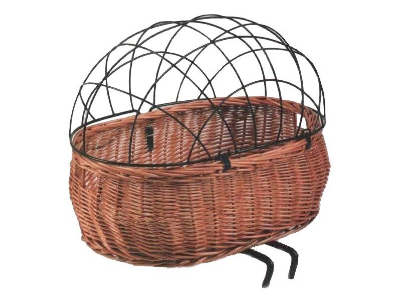 Kosz na przód na kierownicę BASIL PLUTO FRONT BASKET dla zwierząt, poduszka, wiklinowy natural (bez osłony, bez mocowania) (NEW)