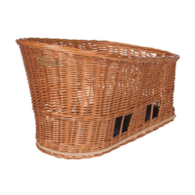 Kosz tylny na bagażnik BASIL PASJA dla zwierząt MIK 45cm, MIK System (ready to go) wiklinowy natural (NEW).