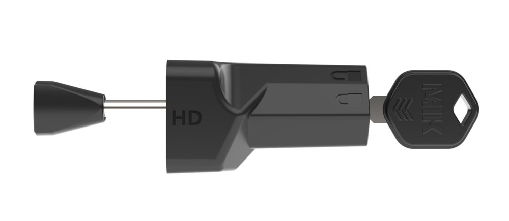 Zawleczka z kłódką BASIL MIK HD Hooks lock pin, MIK System, do sakw/toreb MIK (NEW 2026)