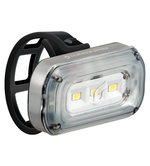Lampka przednia BLACKBURN CENTRAL 100 USB, 100 lumenów srebrna (NEW).