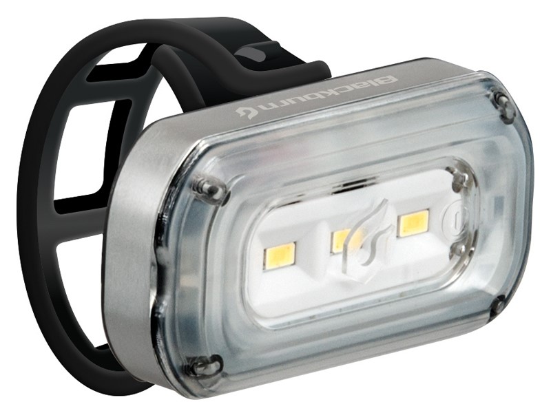 Lampka przednia BLACKBURN CENTRAL 100 USB, 100 lumenów srebrna