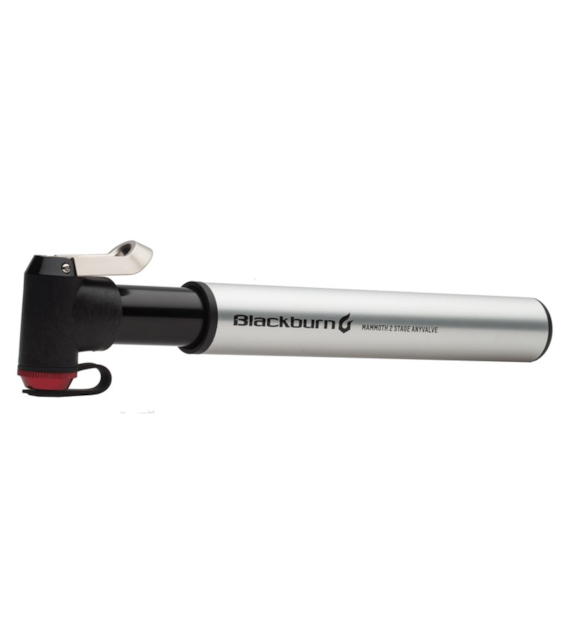 Pompka ręczna BLACKBURN MAMMOTH 2 STAGE ANYVALVE HP HV 120psi srebrna (NEW).