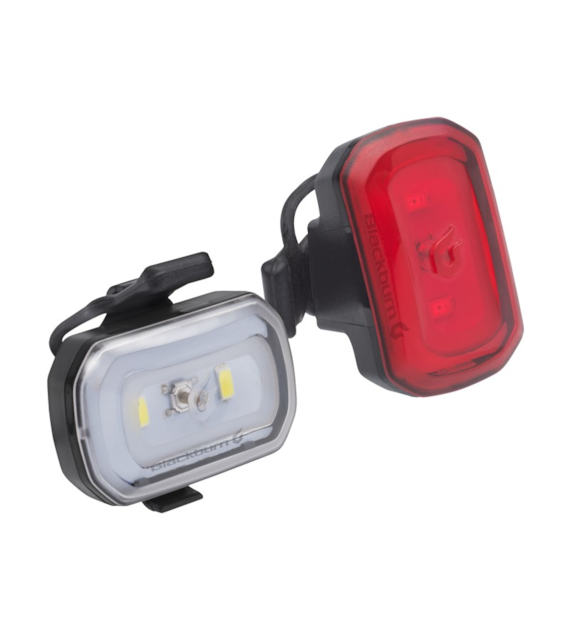 Zestaw lampki BLACKBURN CLICK USB przód 60 lumenów, CLICK USB tył 20 lumenów czarne (NEW).