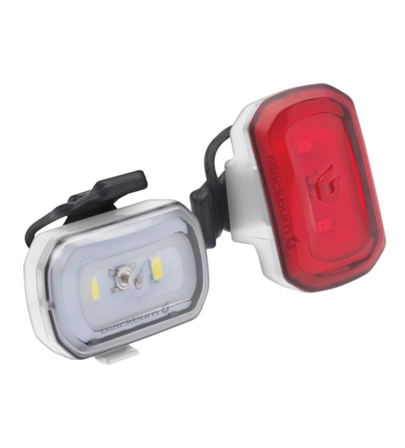 Zestaw lampki BLACKBURN CLICK USB przód 60 lumenów, CLICK USB tył 20 lumenów białe (NEW).