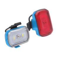 Zestaw lampki BLACKBURN CLICK USB przód 60 lumenów, CLICK USB tył 20 lumenów niebieskie (NEW).