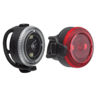 Zestaw lampki BLACKBURN CLICK przód 20 lumenów, CLICK tył 4 lumeny czarne (NEW).