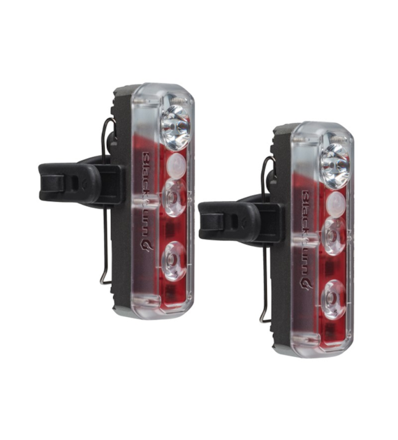 Zestaw Lampki BLACKBURN 2'FER XL USB przód 200 lumenów tył 40 lumenów czarna 2szt (NEW).
