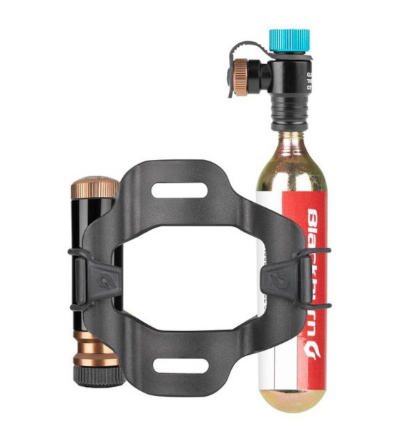 Zestaw naprawczy + pompka ręczna CO2 BLACKBURN PRO PLUGGER CO2 TIRE REPAIR KIT czarny (NEW 2026)