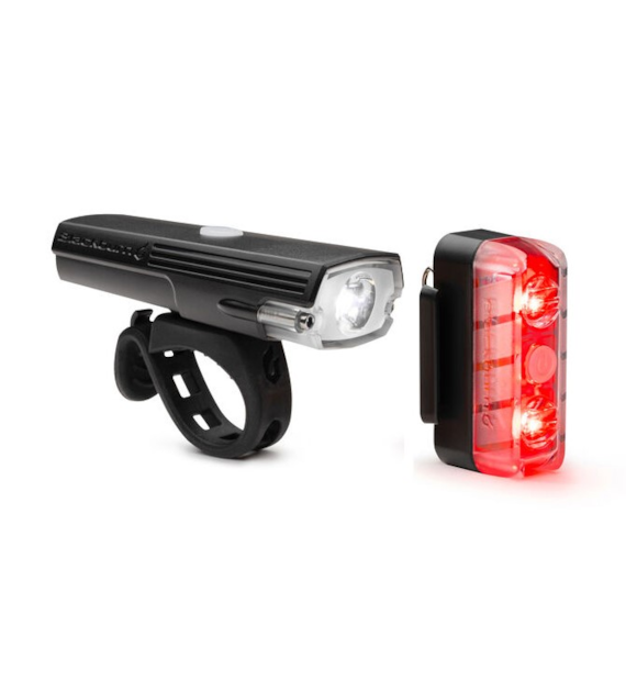Zestaw lampki BLACKBURN DAYBLAZER przód 550 lumenów, tył 65 lumenów black (NEW 2026)