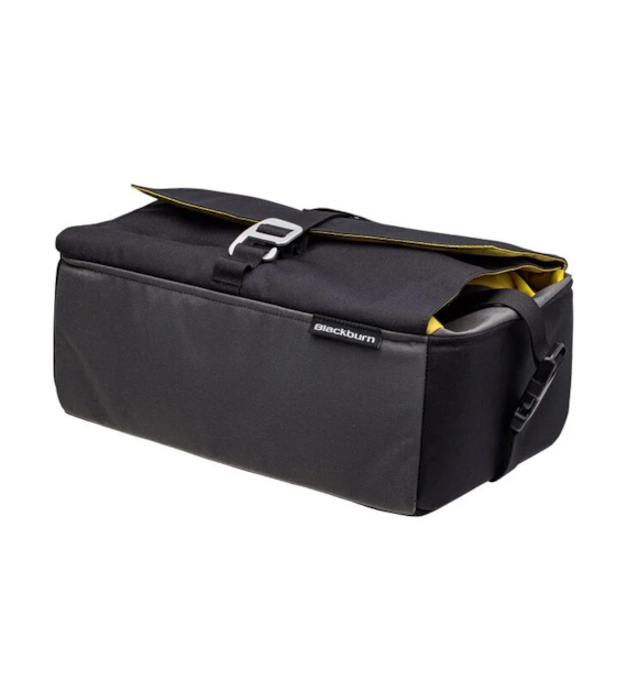 Torba na bagażnik BLACKBURN GRID BASKET BAG black/yellow/grey, wodoodporna, 8,5-22L (NEW).