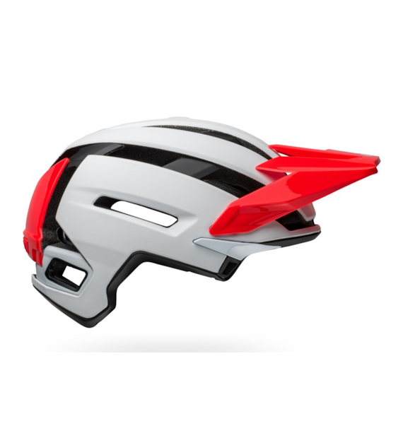 Kask mtb BELL SUPER AIR SPHERICAL matte gloss white infrared roz. L (58-62 cm) (NEW 2025)