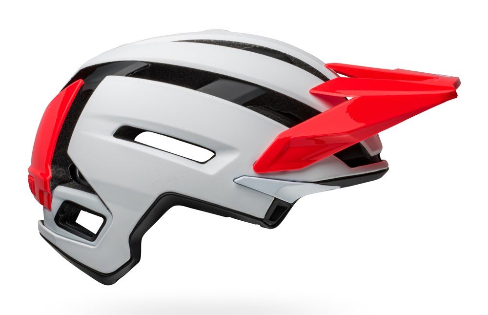 Kask mtb BELL SUPER AIR SPHERICAL matte gloss white infrared roz. L (58-62 cm) (NEW 2025)