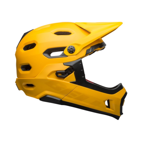 Kask full face BELL SUPER DH SPHERICAL matte gloss yellow black (WYPRZEDAŻ -50%)