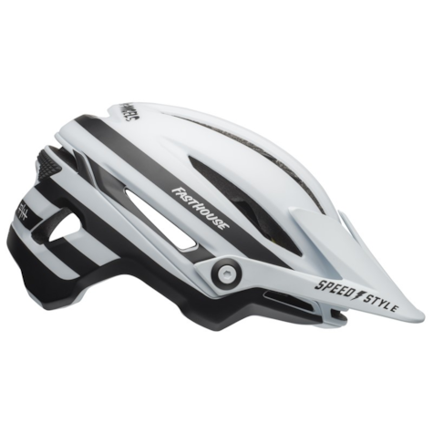 Kask mtb BELL SIXER MIPS fasthouse stripes matte white black