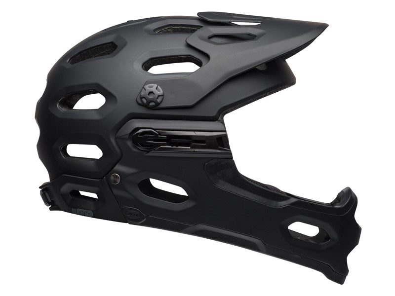 Kask full face BELL SUPER 3R MIPS matte gloss black gray roz. S (52–56 cm) (NEW).