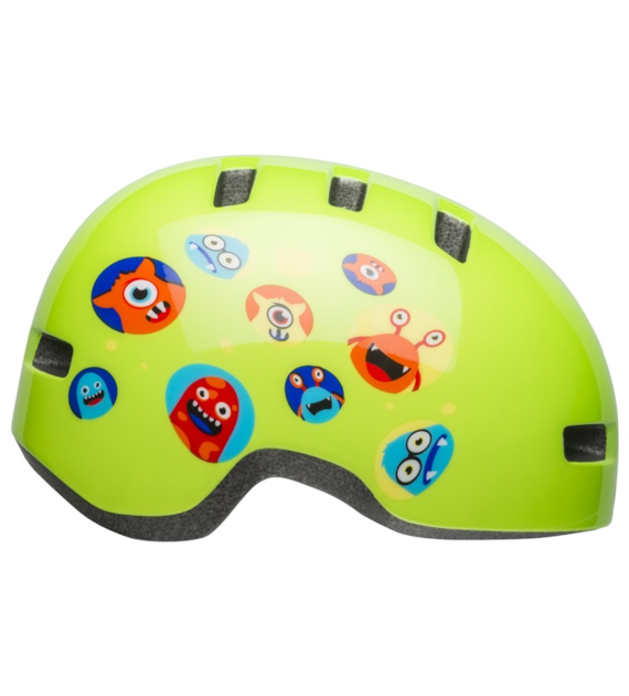 Kask dziecięcy BELL LIL RIPPER monsters gloss green roz. S (48–55 cm) (NEW 2025)