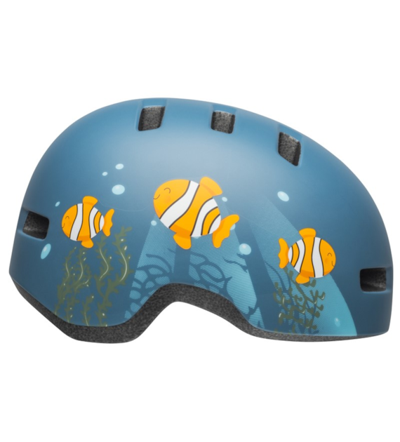Kask dziecięcy BELL LIL RIPPER clown fish matte gray blue roz. S (48–55 cm) (NEW 2025)