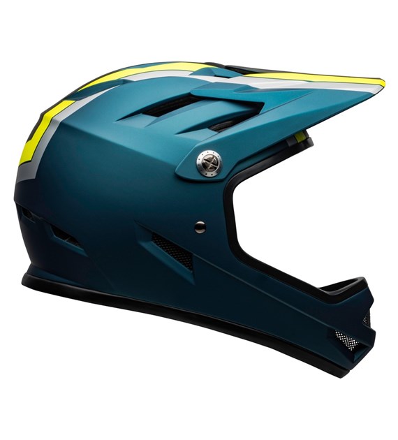 Kask full face BELL SANCTION agility matte blue hi-viz roz. L (58-60 cm)