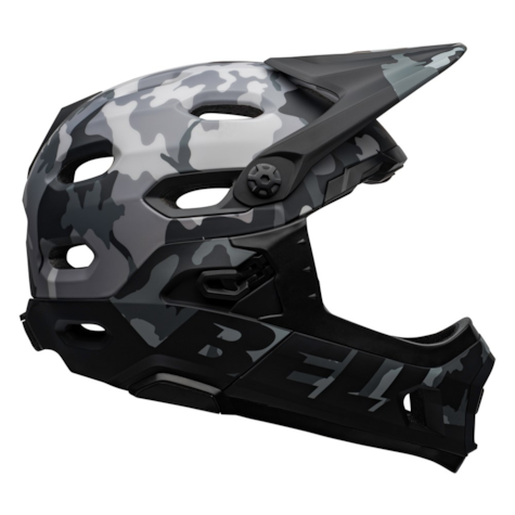 Kask full face BELL SUPER DH SPHERICAL matte gloss black camo