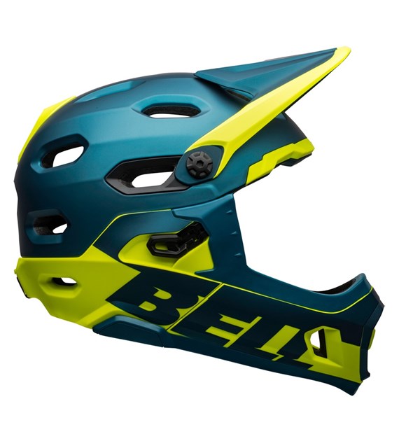 Kask full face BELL SUPER DH MIPS SPHERICAL matte gloss blue hi-viz roz. L (58-62 cm) (NEW).