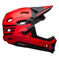 Kask full face BELL SUPER DH SPHERICAL fasthouse matte gloss red black roz. M (55-59 cm) (NEW 2025)
