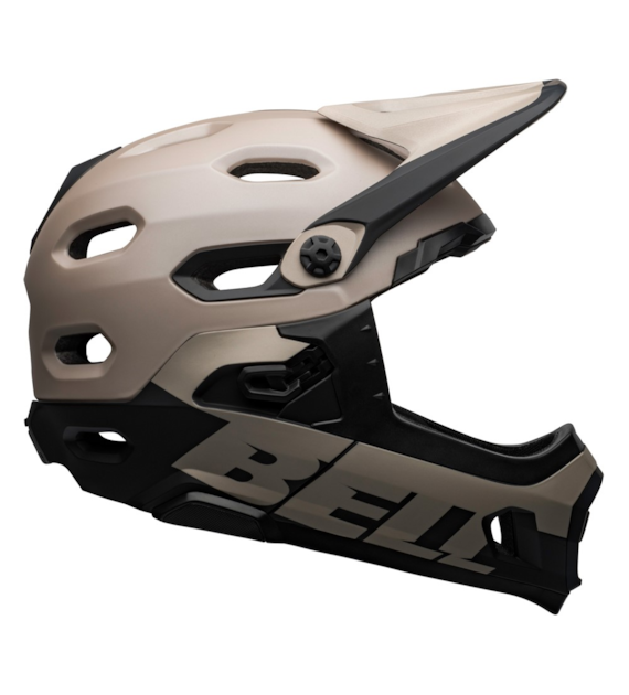 Kask full face BELL SUPER DH SPHERICAL matte gloss sand black roz. L (58–62 cm) (NEW 2025)