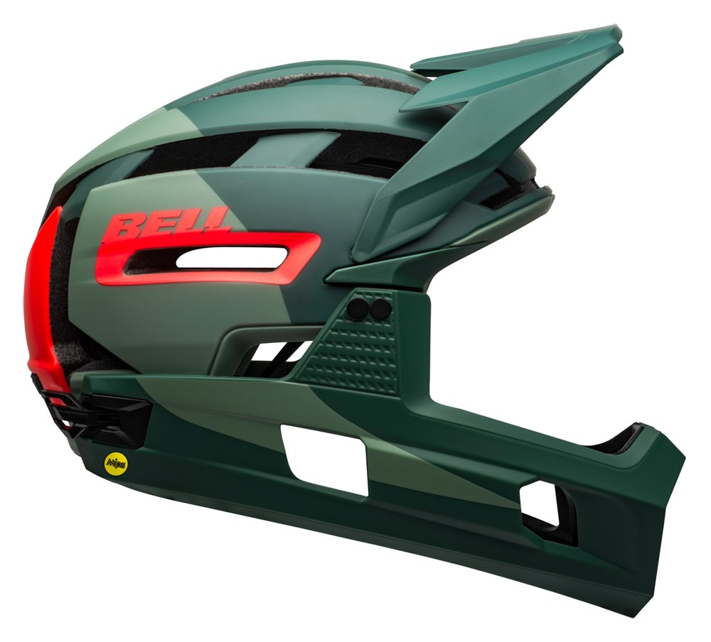 Kask full face BELL SUPER AIR R MIPS SPHERICAL matte gloss green infrared roz. S (52–56 cm) (NEW)