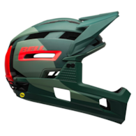 Kask full face BELL SUPER AIR R SPHERICAL matte gloss green infrared roz. L (58–62 cm) (NEW 2025)
