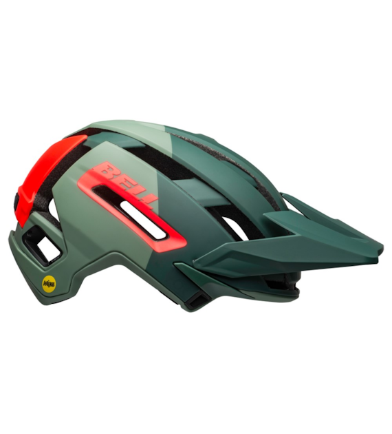 Kask mtb BELL SUPER AIR SPHERICAL matte gloss green infrared roz. M (55-59 cm) (NEW 2025)