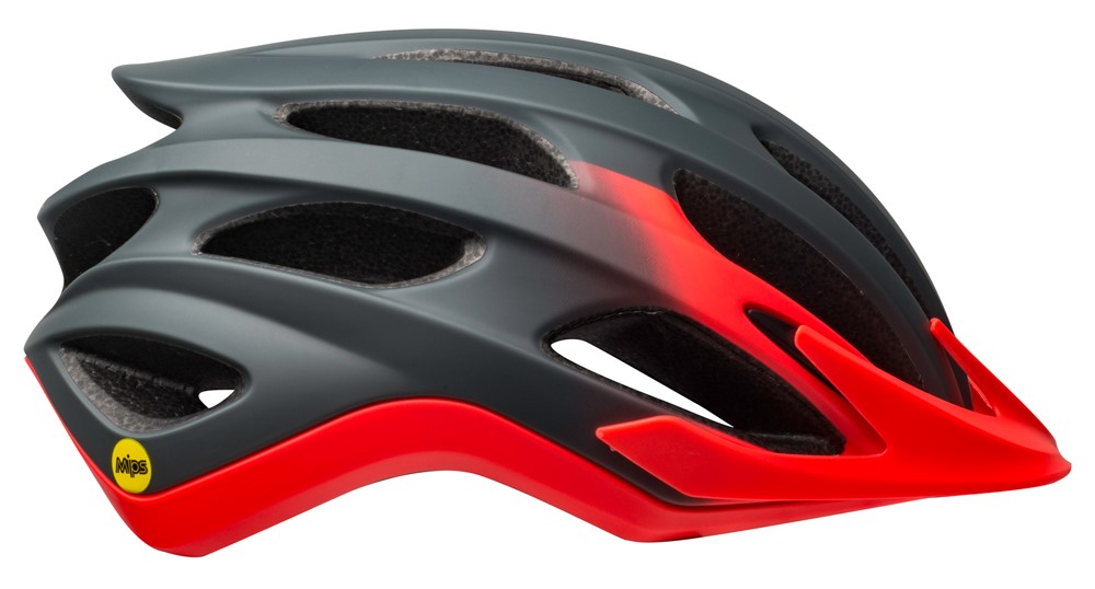 Kask mtb BELL DRIFTER matte gloss gray infrared roz. S (52–56 cm)