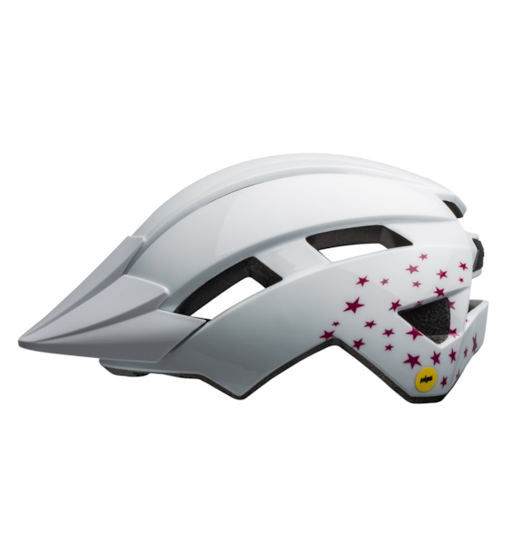 Kask juniorski BELL SIDETRACK II MIPS white stars roz. Uniwersalny (50–57 cm) (NEW 2025)