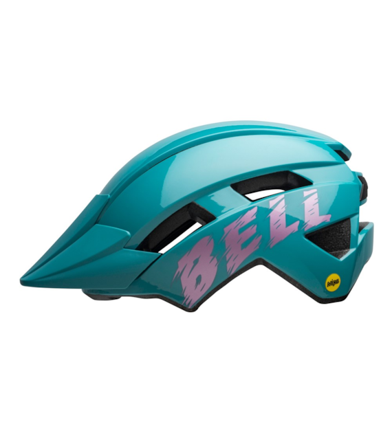 Kask juniorski BELL SIDETRACK II light blue pink roz. Uniwersalny (50–57 cm) (NEW 2025)
