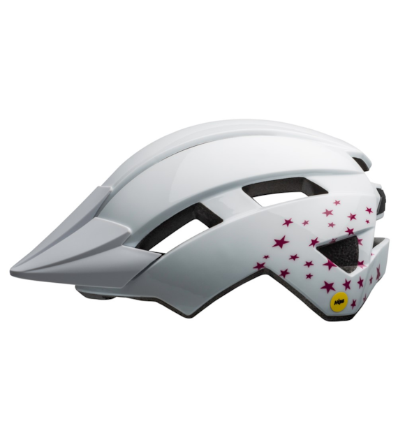 Kask juniorski BELL SIDETRACK II stars gloss white roz. Uniwersalny (50–57 cm) (NEW 2025)