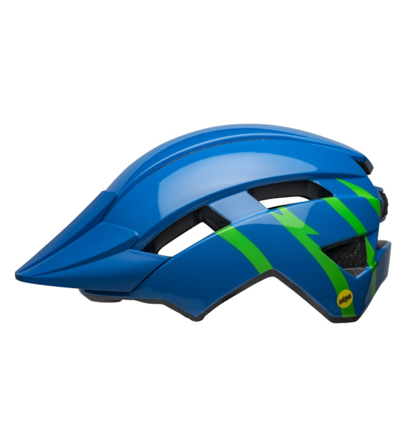 Kask juniorski BELL SIDETRACK II MIPS strike gloss blue green roz. Uniwersalny (50–57 cm) (NEW 2025)