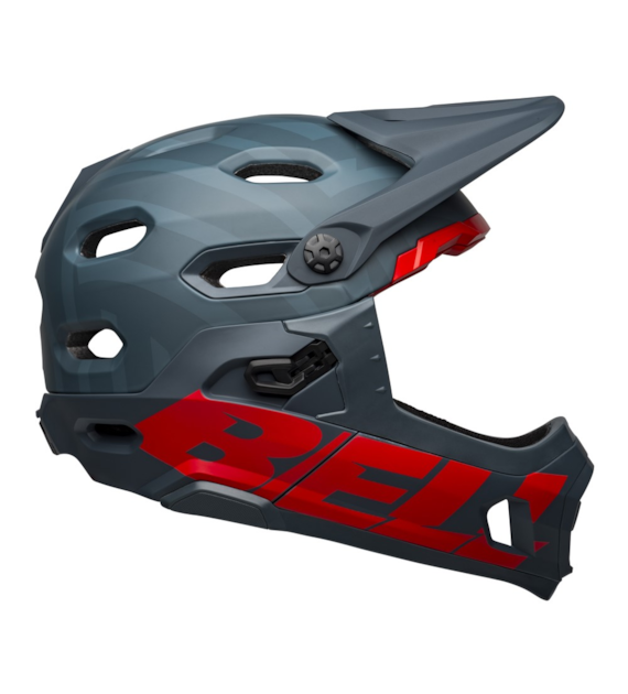 Kask full face BELL SUPER DH SPHERICAL prime matte blue crimson roz. M (55-59 cm) (NEW 2025)