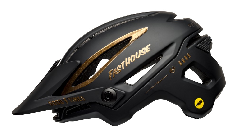 Kask mtb BELL SIXER INTEGRATED MIPS fasthouse matte gloss black gold roz. S (52–56 cm) (NEW)