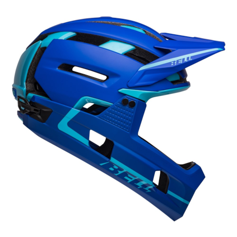 Kask full face BELL SUPER AIR R SPHERICAL matte gloss blues (WYPRZEDAŻ -50%)