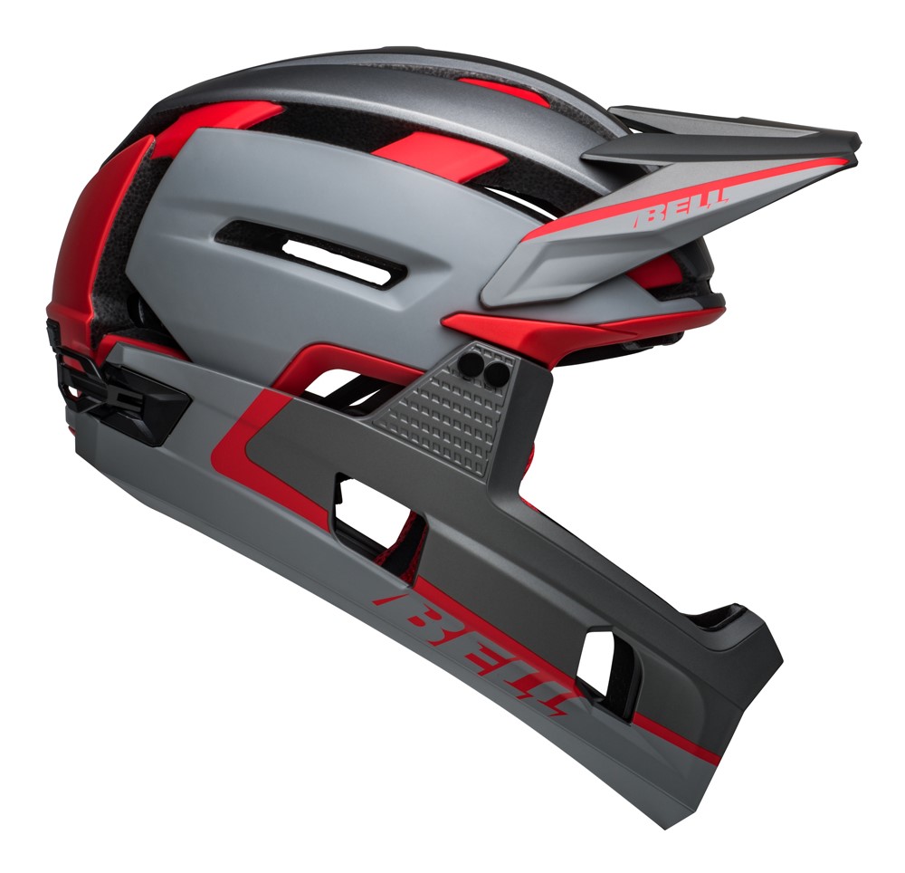Kask full face BELL SUPER AIR R MIPS SPHERICAL matte gray red roz. M (55-59 cm) (NEW)