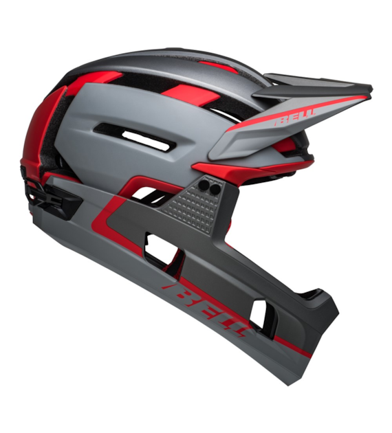Kask full face BELL SUPER AIR R SPHERICAL matte gray red roz. M (55-59 cm) (NEW 2025)