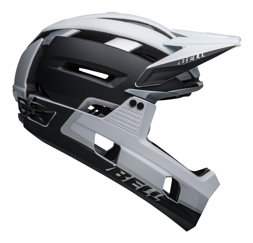 Kask full face BELL SUPER AIR R MIPS SPHERICAL matte black white roz. L (59-63 cm) (NEW).